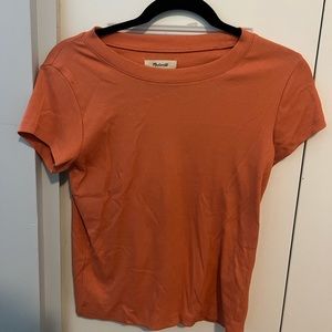 Madewell orange tshirt